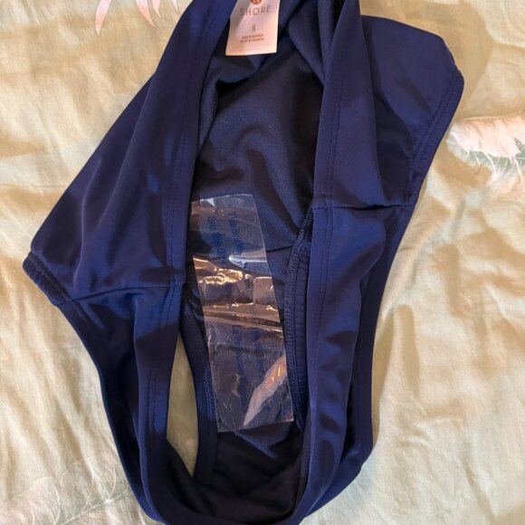 Shade & Shore navy blue swim bottom - size small - Picture 4 of 4